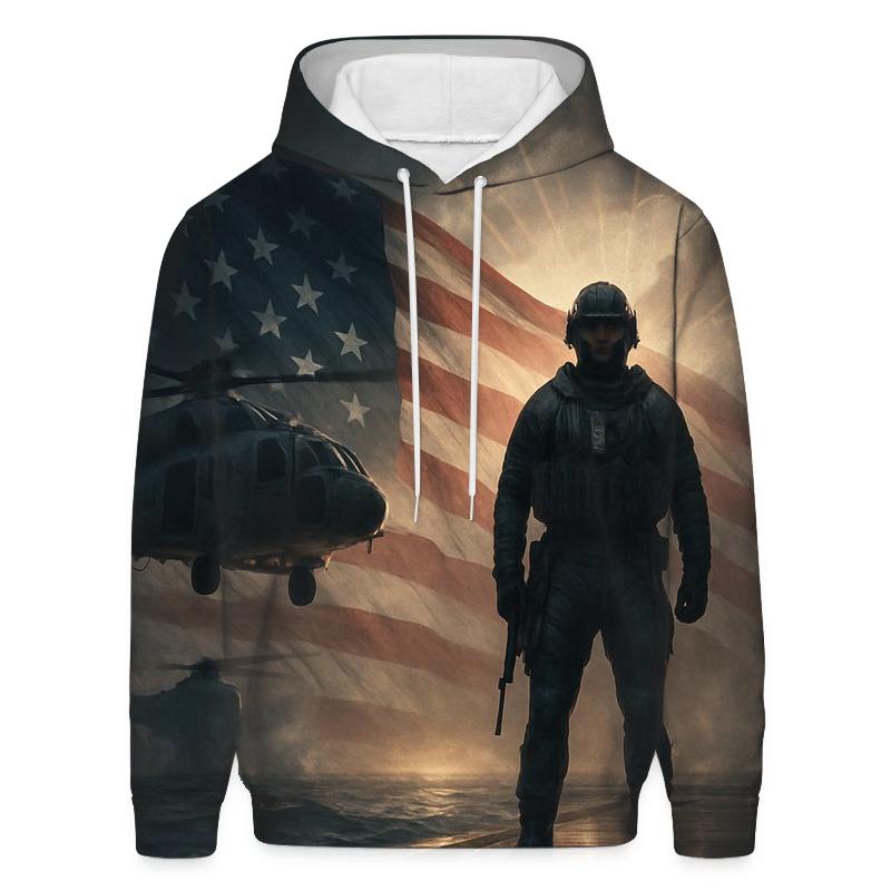Liberty Beacon Over Storm Swells graphic hoodies