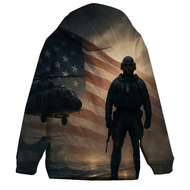 Liberty Beacon Over Storm Swells graphic hoodies