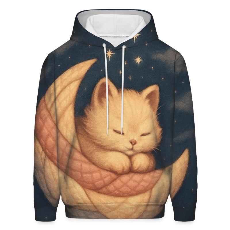 Cozy Comet Quilt Kitten Nest printed hoodies