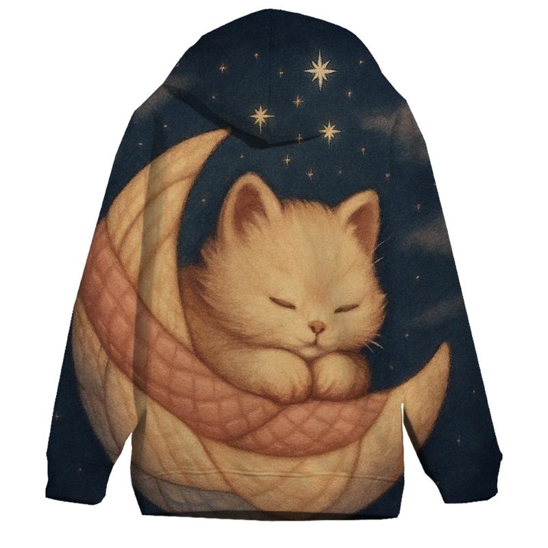 Cozy Comet Quilt Kitten Nest printed hoodies