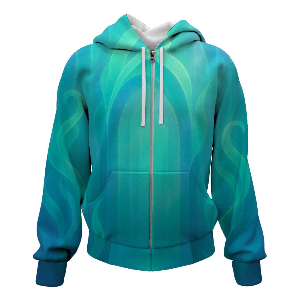 Aurora Kelp Cathedral zip-up hoodies