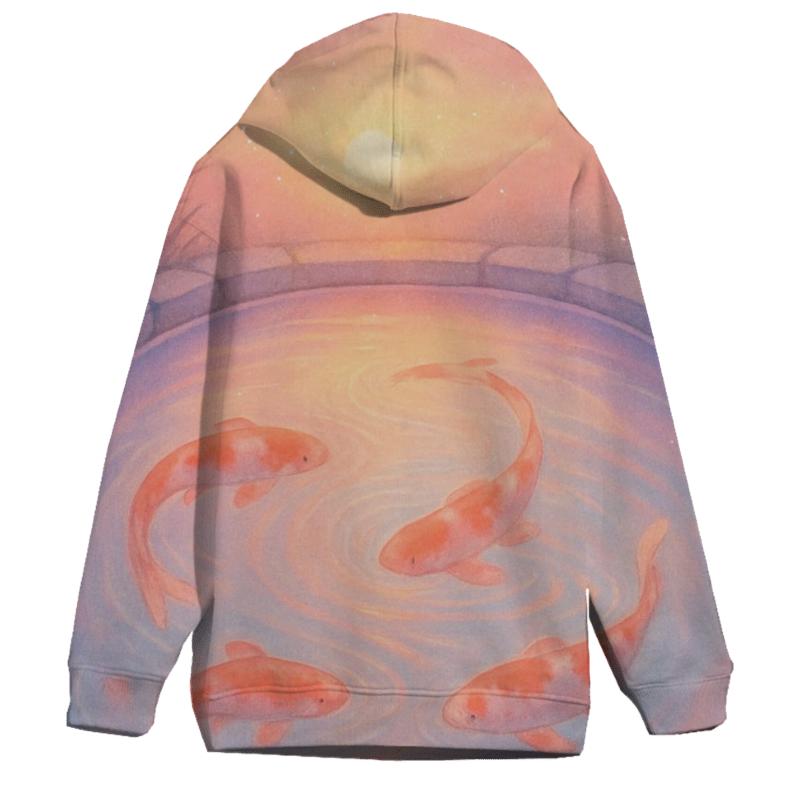 Lantern Koi Dusk Pool custom hoodies