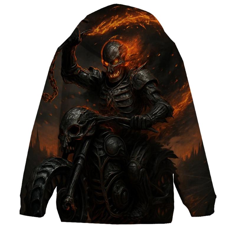 Lava Vein Revenant On The Chain Road embroidered hoodies