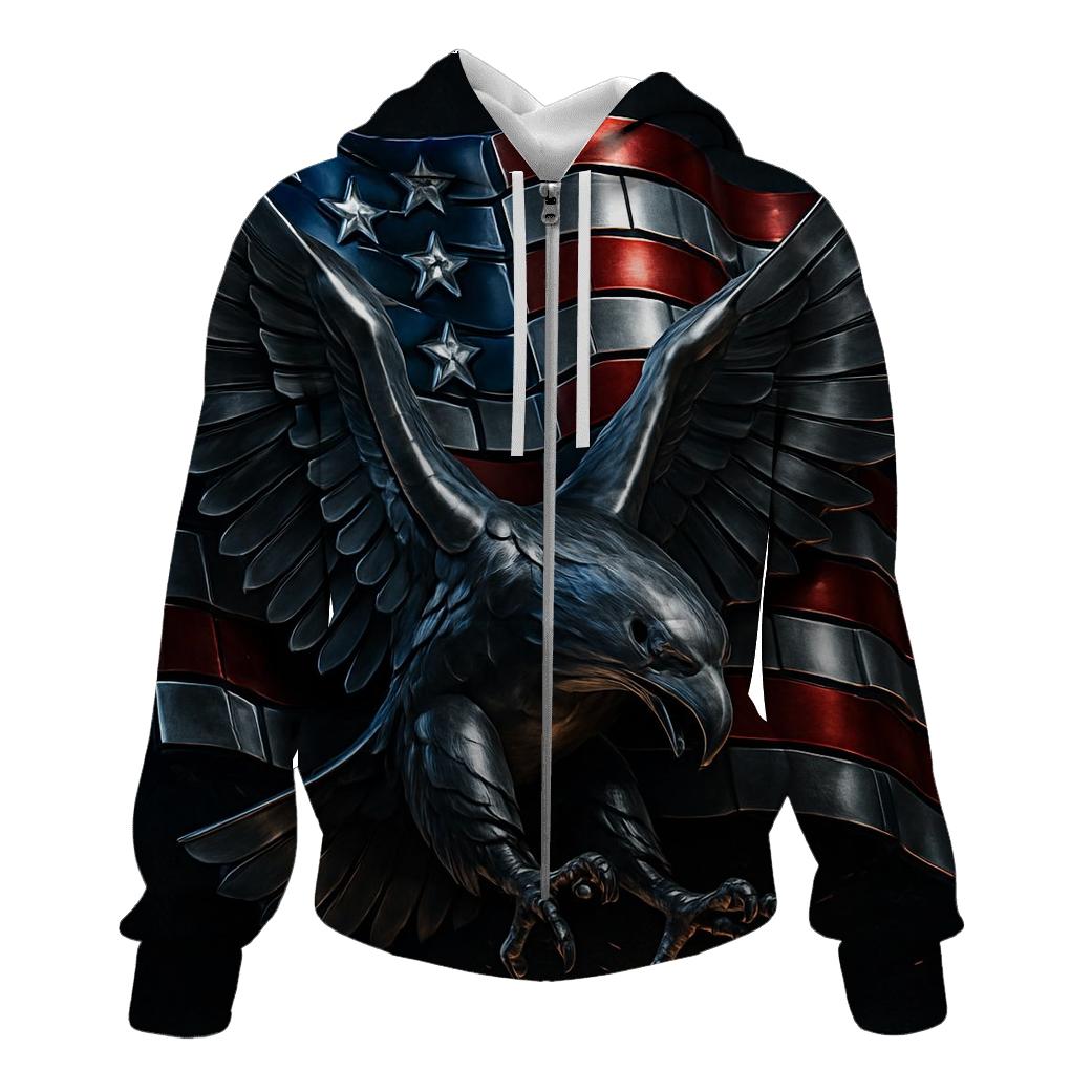 Steel Stripes Vanguard embroidered hoodies