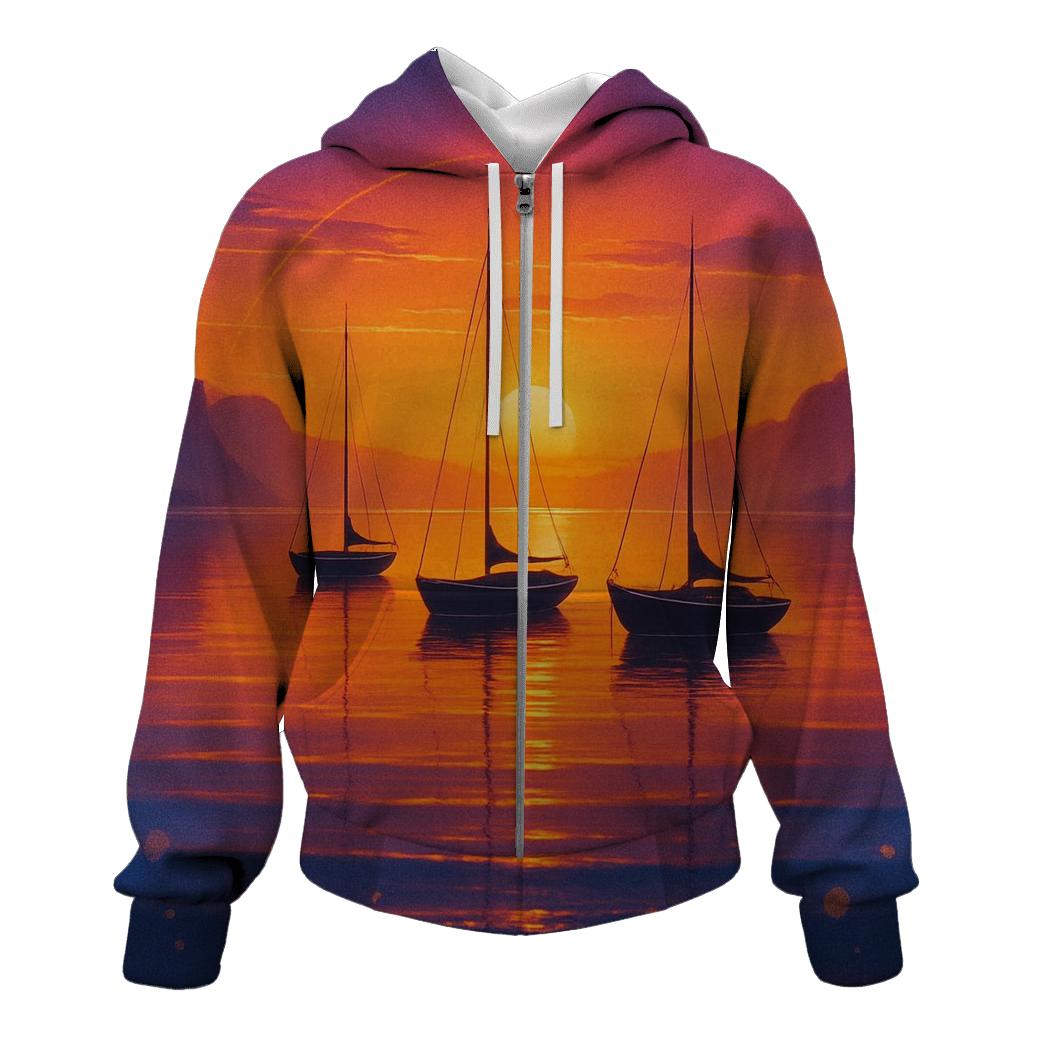 Mirage Harbor Sundown pullover hoodies