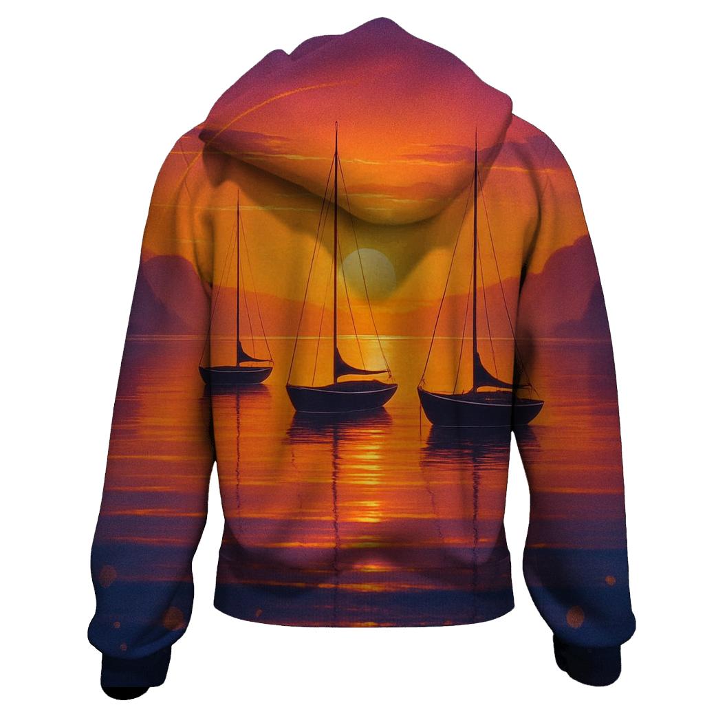 Mirage Harbor Sundown pullover hoodies