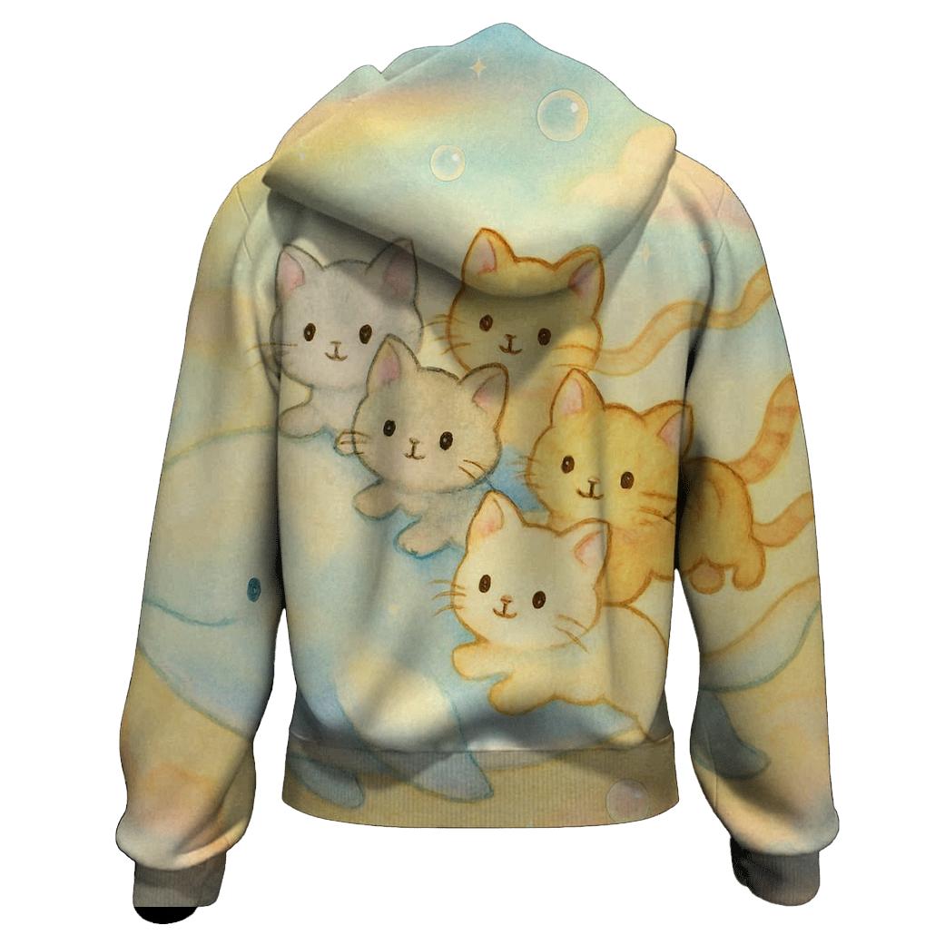 Skywhale Parade Of Cloud Kittens hoodies fashion