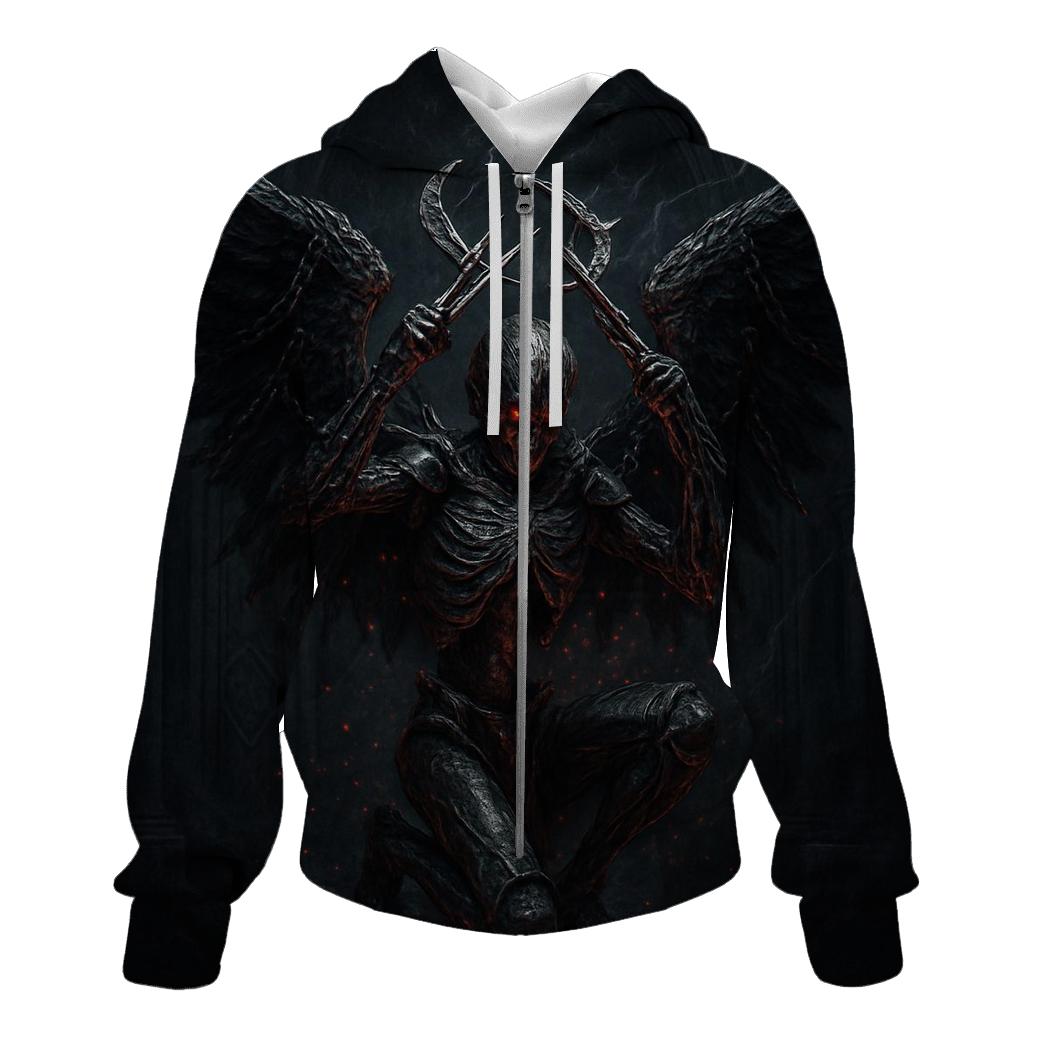 Iron Seraph Of The Broken Halo embroidered hoodies