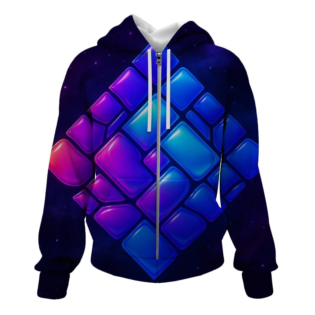 Nebula Quilt Geometry hoodies fashion