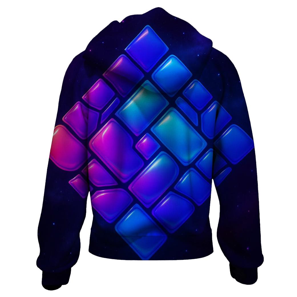 Nebula Quilt Geometry hoodies fashion