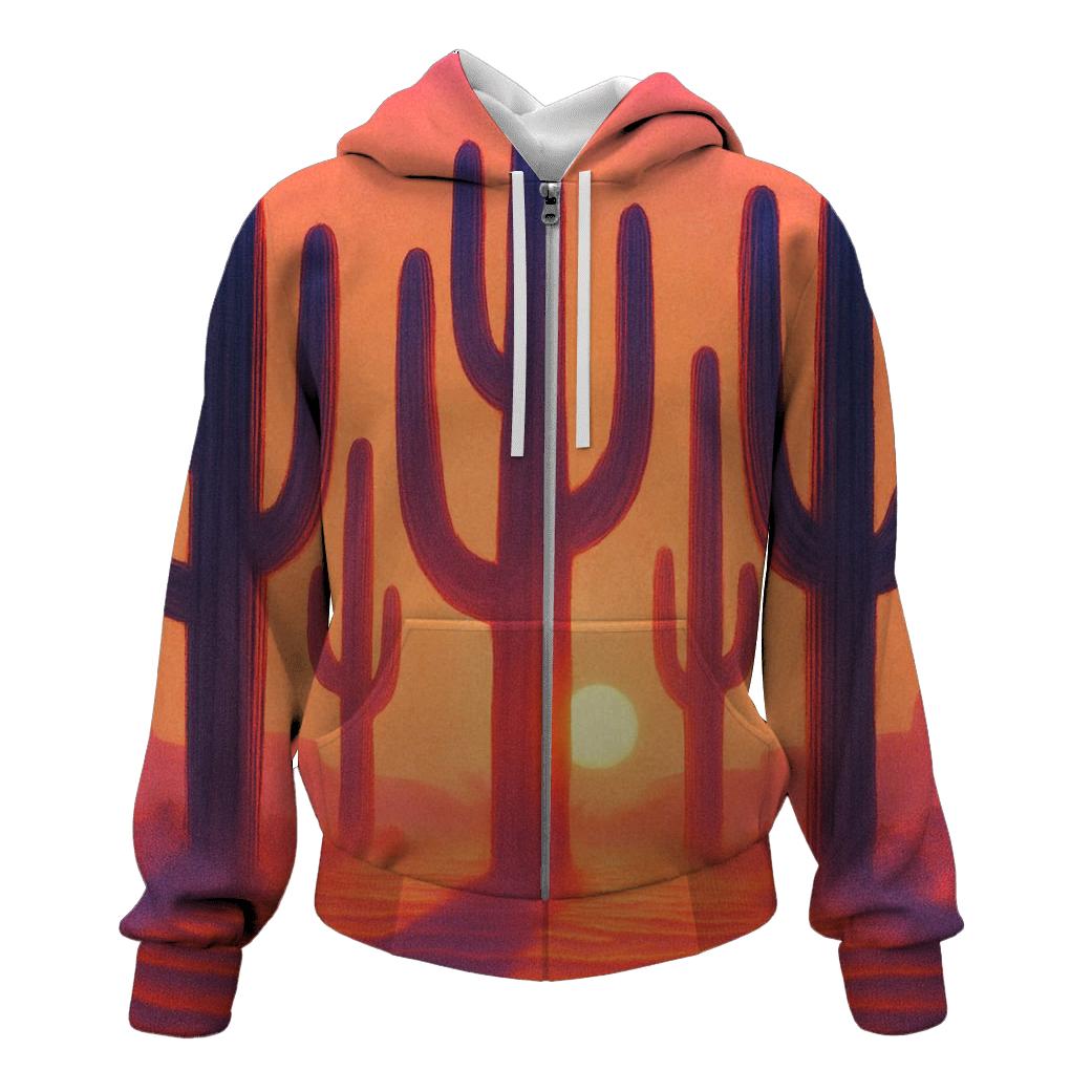 Cactus Cathedral Sunset hoodie trends
