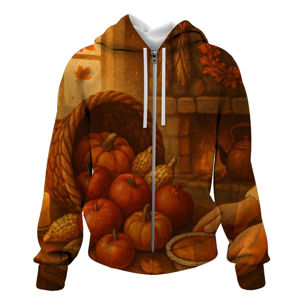 Candlelit Cornucopia Hearth hoodie styles