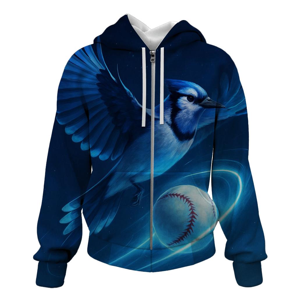 Midnight Flight Blue Jays Fastball Halo premium hoodies