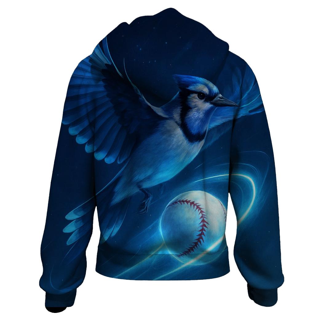 Midnight Flight Blue Jays Fastball Halo premium hoodies