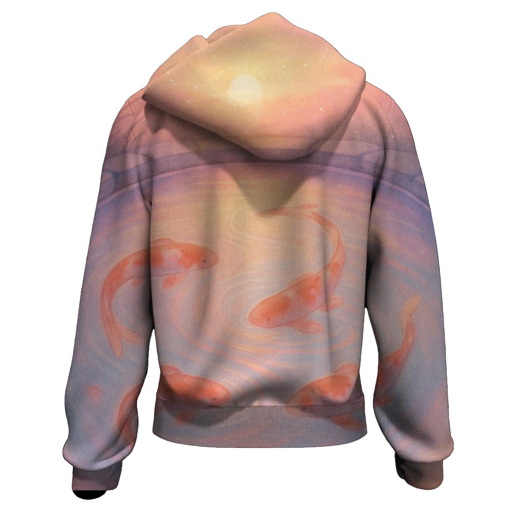 Lantern Koi Dusk Pool hoodie styles