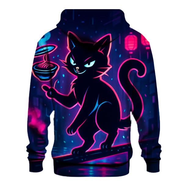 Neon Ramen Alley Alleycat hoodie styles