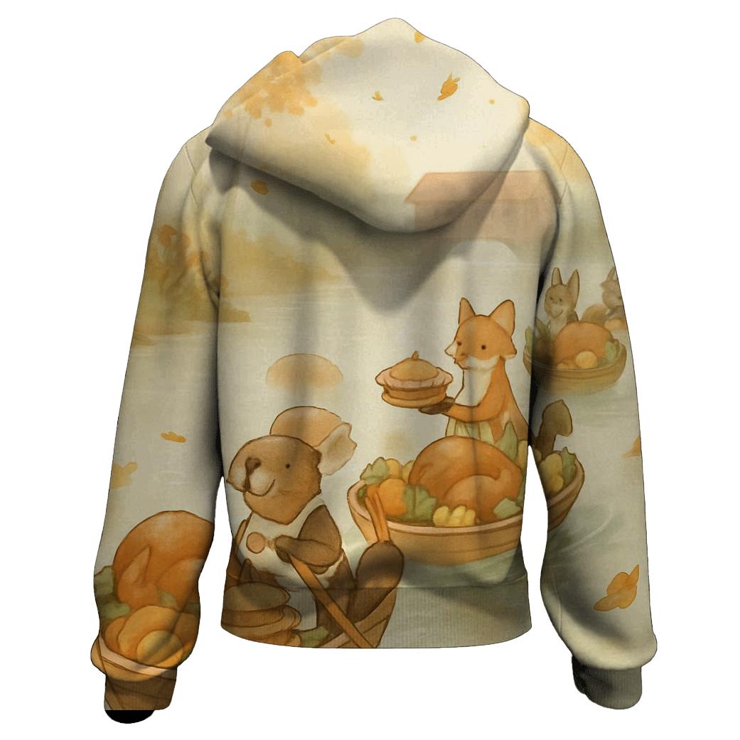 Autumn River Feast Parade lightweight hoodies