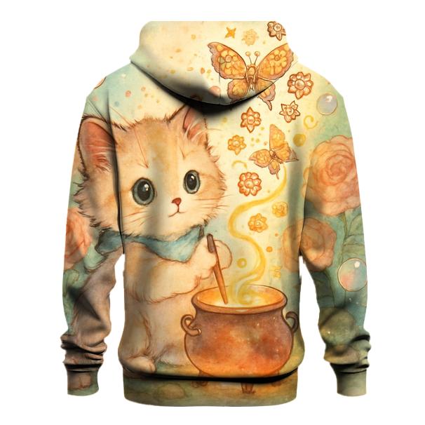 Clockwork Garden Kitten Alchemist embroidered hoodies