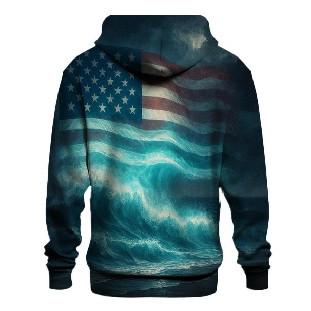 Midnight Harbor Signal Flag heavyweight hoodies