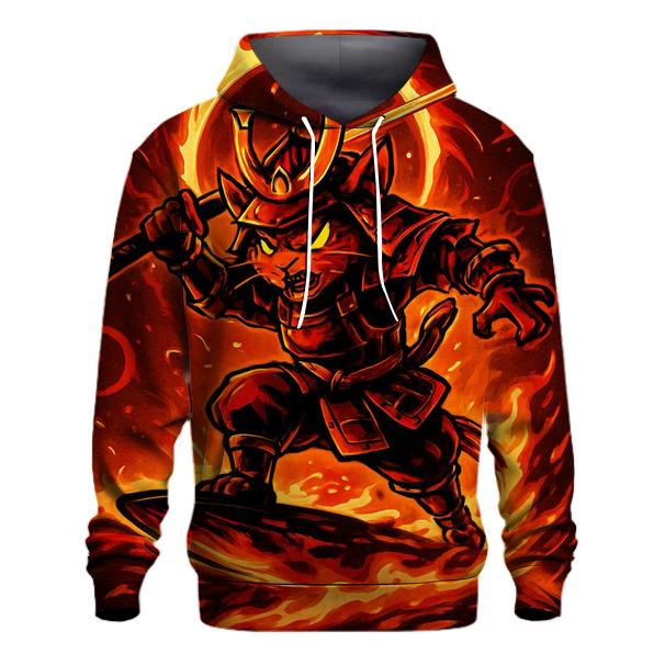 Solar Surf Samurai Cat hoodie trends
