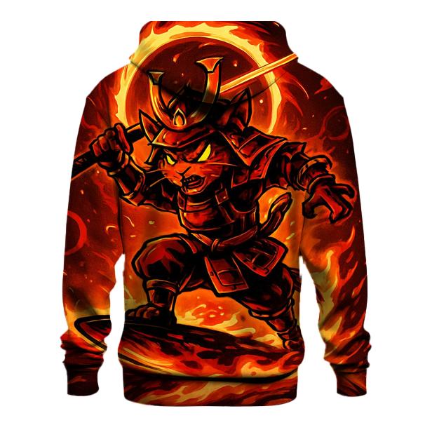 Solar Surf Samurai Cat hoodie trends