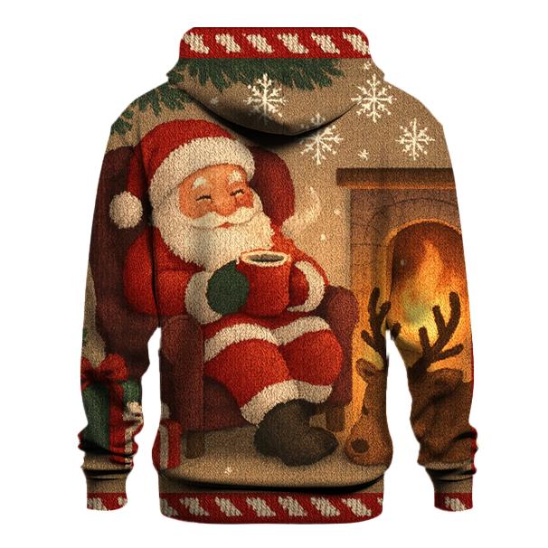 Knitted Hearthside Santa And Cocoa Calm lightweight hoodies