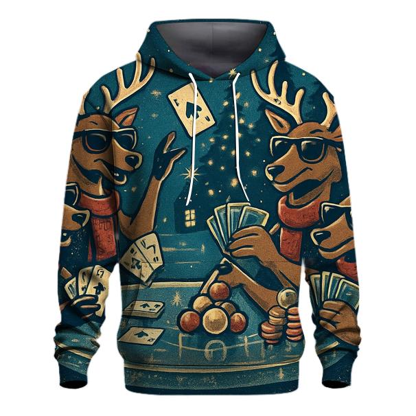 Reindeer Poker Night On Ice lightweight hoodies