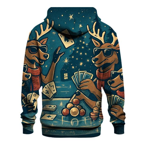 Reindeer Poker Night On Ice lightweight hoodies