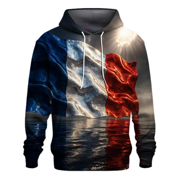 France Metallic Tricolor Storm Crest hoodie styles