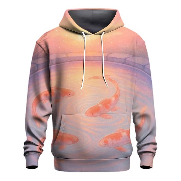 Lantern Koi Dusk Pool custom hoodies