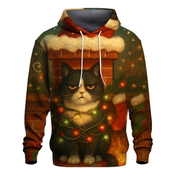 Santa Stuck In Chimney Cat Supervisor designer hoodies
