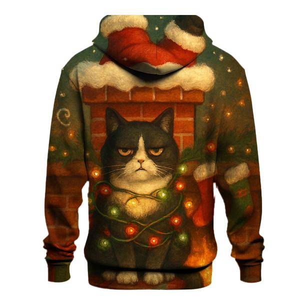 Santa Stuck In Chimney Cat Supervisor designer hoodies
