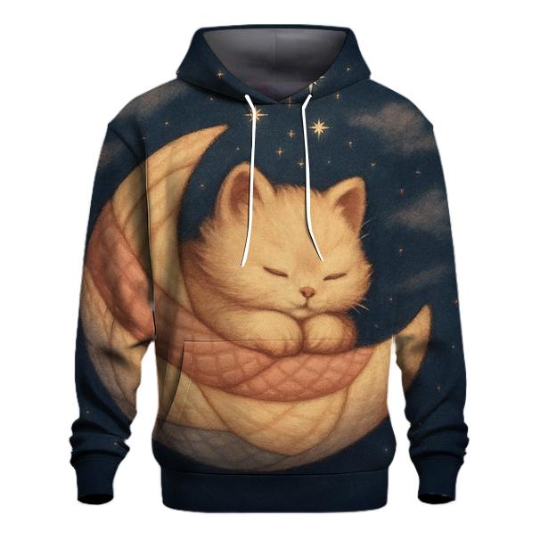 Cozy Comet Quilt Kitten Nest graphic hoodies