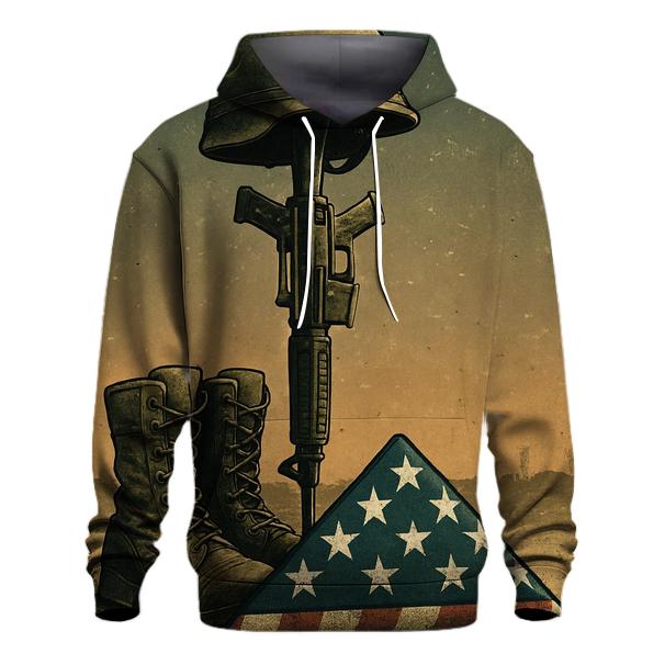 Fallen Boots Beneath A Starfield Banner hoodie trends