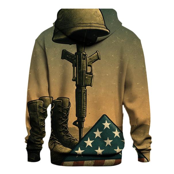 Fallen Boots Beneath A Starfield Banner hoodie trends