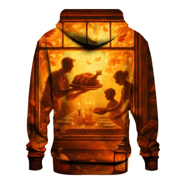 Golden Hour Gratitude Cabin Window premium hoodies