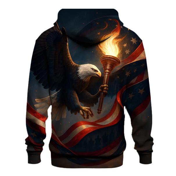 Eagle Guarding The Torch Of Freedom pullover hoodies