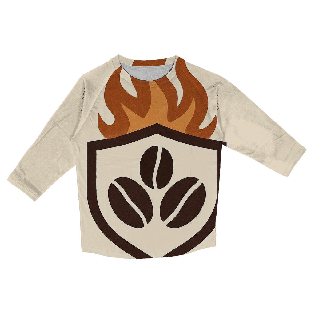 Roast Flame Crest cotton quarter sleeve shirts