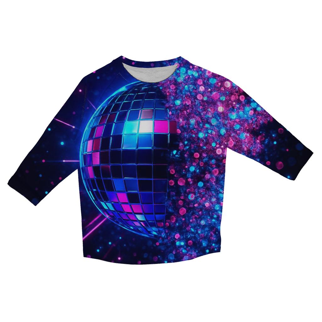 Disco Nebula Lattice personalized 3/4 sleeve tees