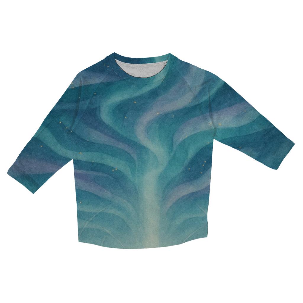 Aurora Of Stillness casual three quarter sleeve shirts