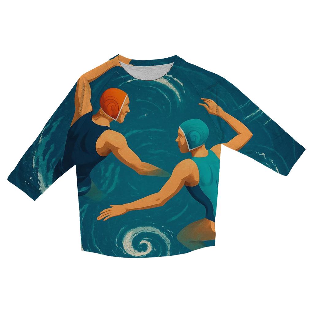 Orbiting Water Polo Clash casual three quarter sleeve shirts