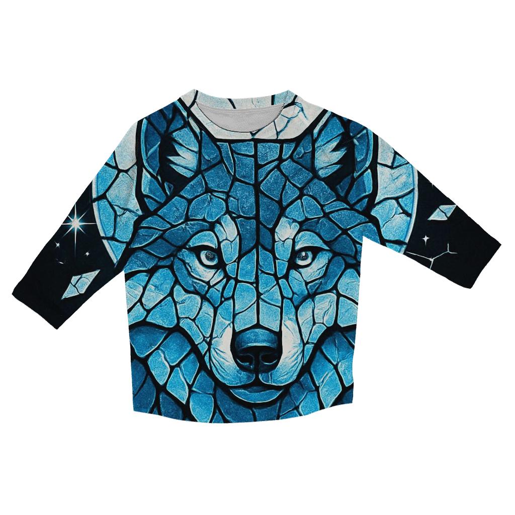 Lunar Glass Sentinel Wolf personalized 3/4 sleeve tees
