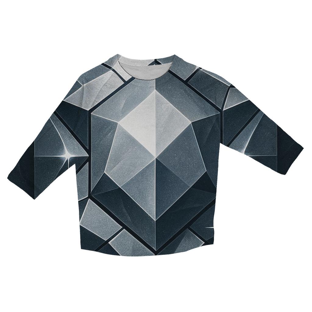 Charcoal Starforge Facets personalized 3/4 sleeve tees