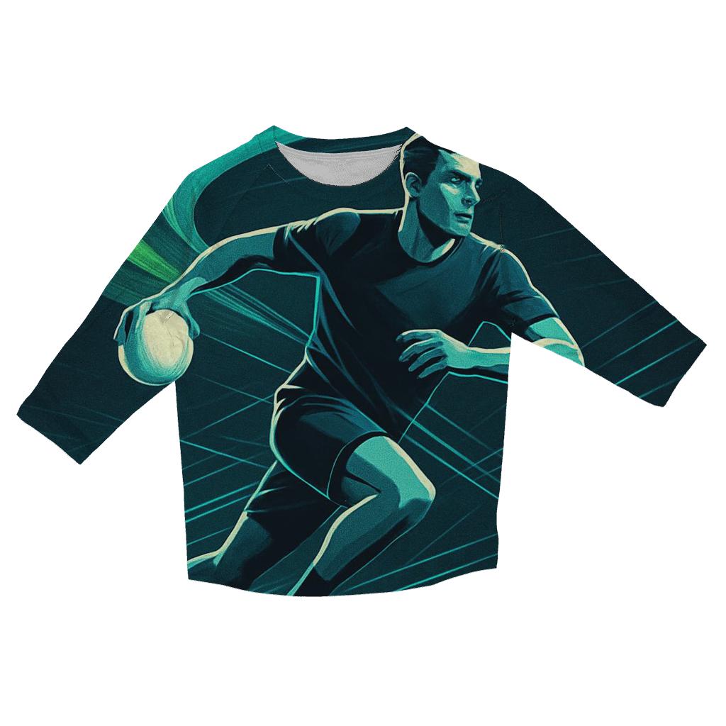 Northern Lights Handball Sprint stylish quarter sleeve tops