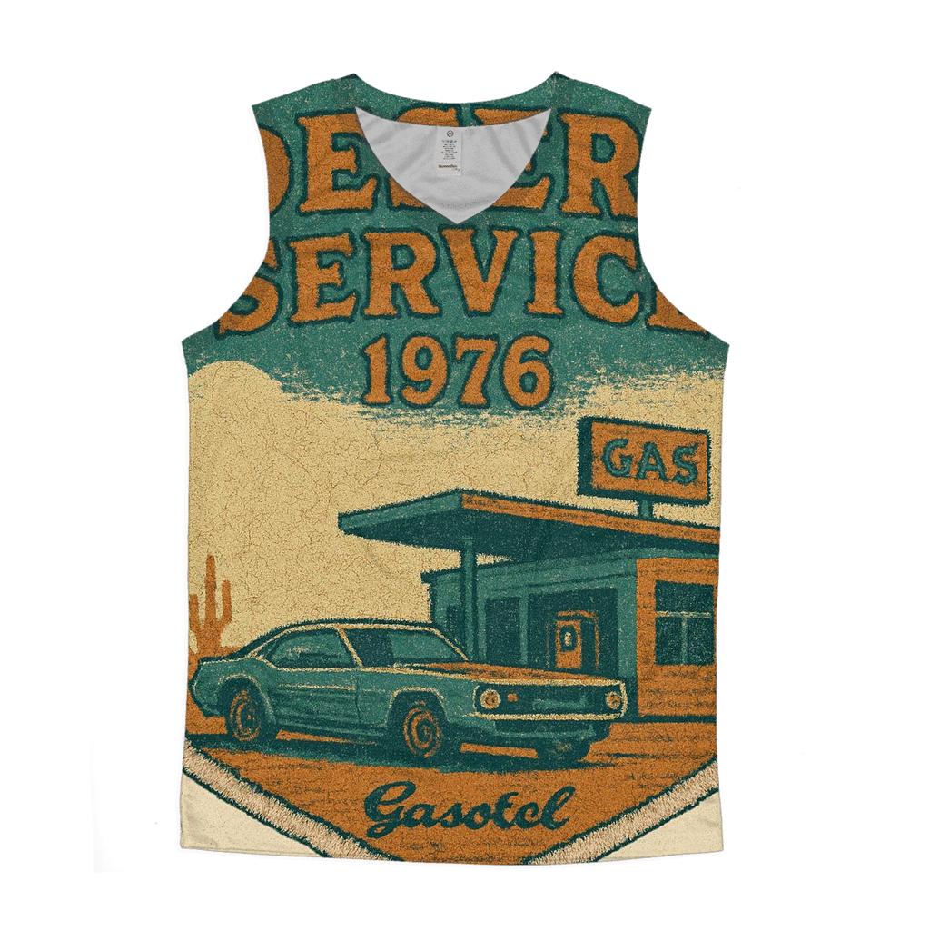 Faded Desert Gas Station Patch Badge custom tank tops