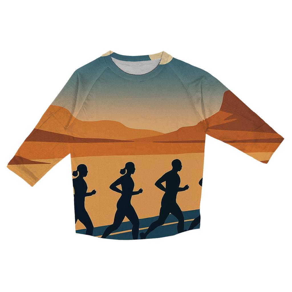 Marathon Under Twin Moons custom 3/4 sleeve shirts