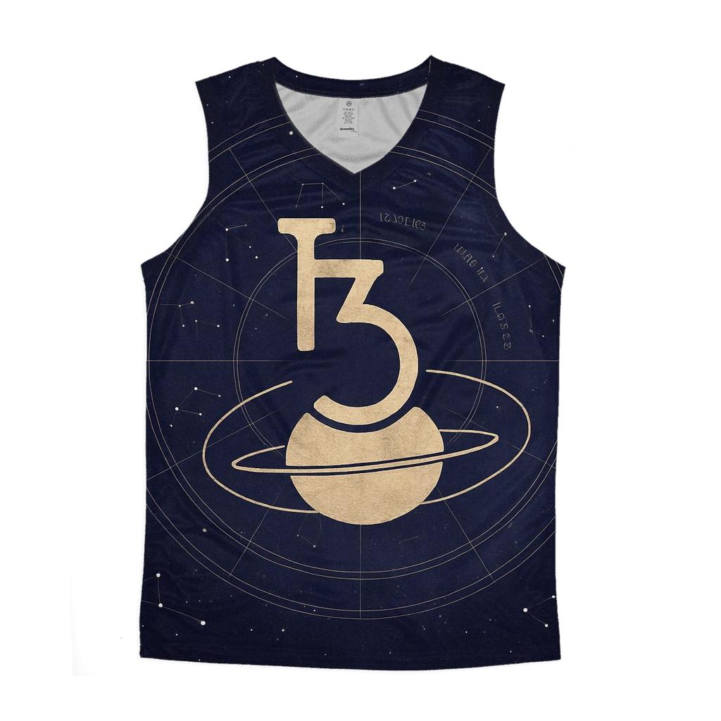 Saturn Return Night Chart Collage graphic print tank tops