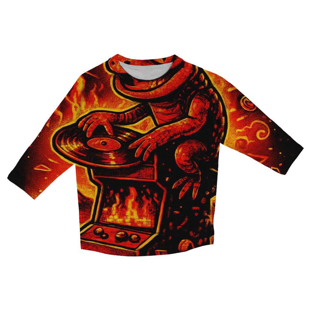 Volcano Arcade Mirage printed three quarter sleeve shirts