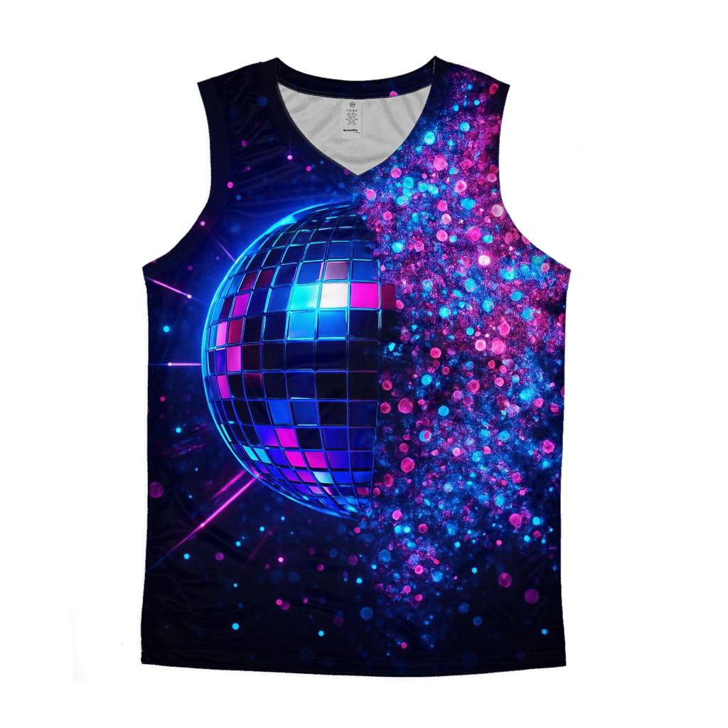 Disco Nebula Lattice designer workout tanks