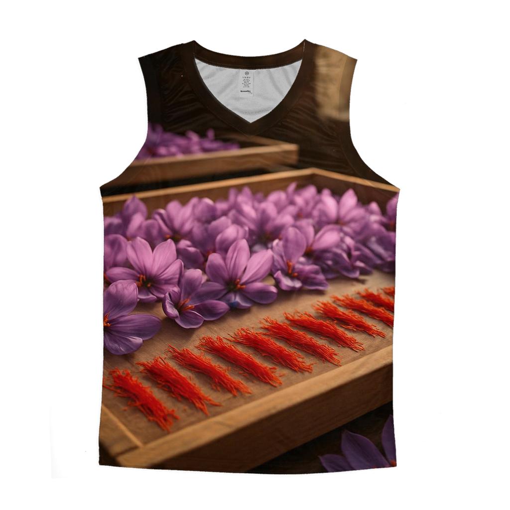 Saffron Crocus Stigmas Drying On Cedar Trays cotton sleeveless tops